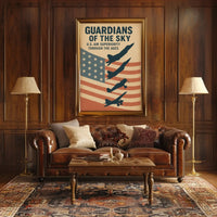 Guardians of the Sky: Timeless Military Aviation Poster PosterGoat