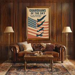 Guardians of the Sky: Timeless Military Aviation Poster PosterGoat