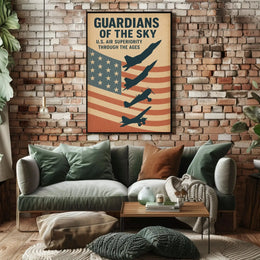 Guardians of the Sky: Timeless Military Aviation Poster PosterGoat