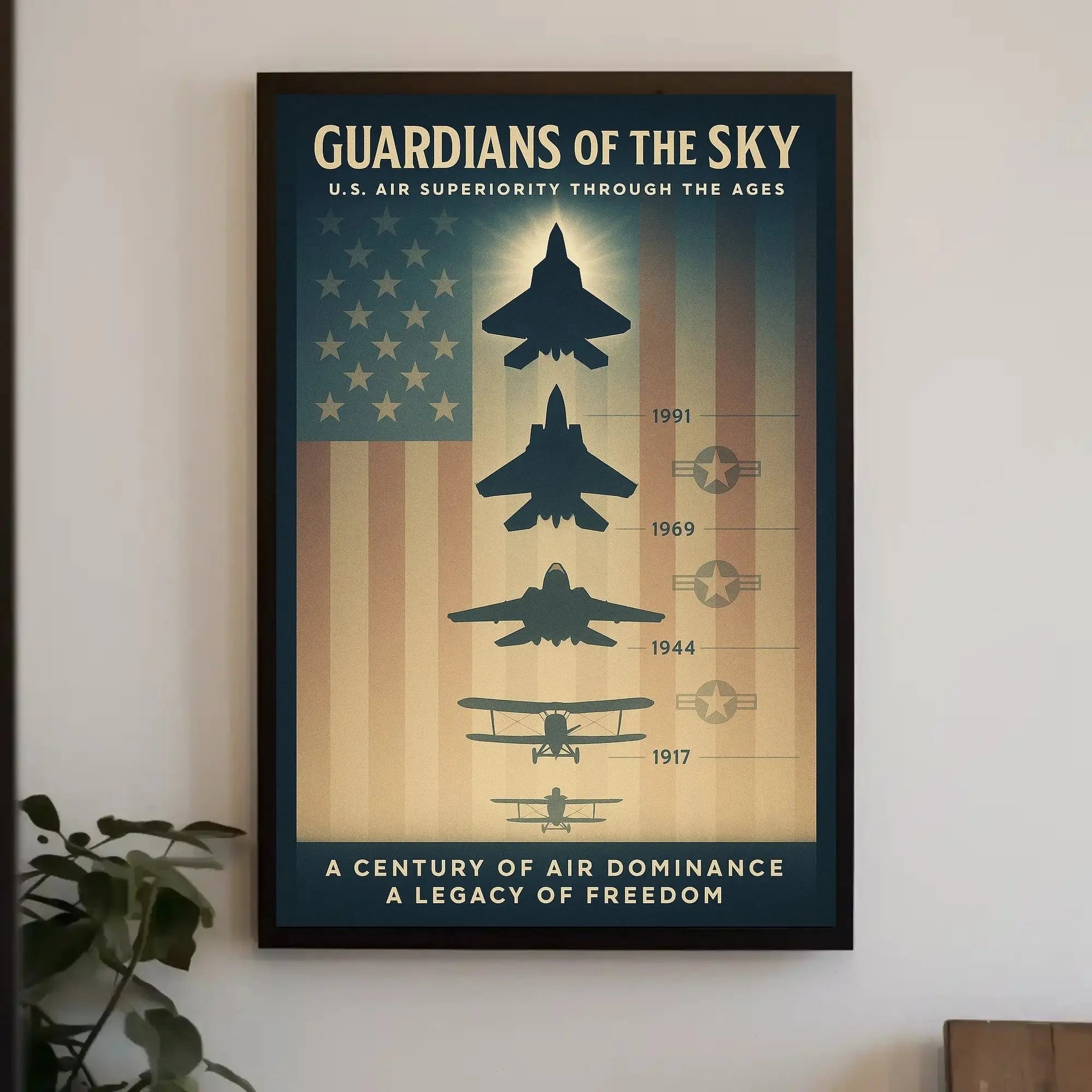 Guardians of the Sky: U.S. Military Recruitment Poster PosterGoat
