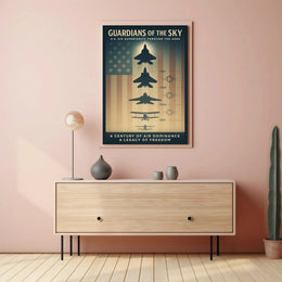 Guardians of the Sky: U.S. Military Recruitment Poster PosterGoat