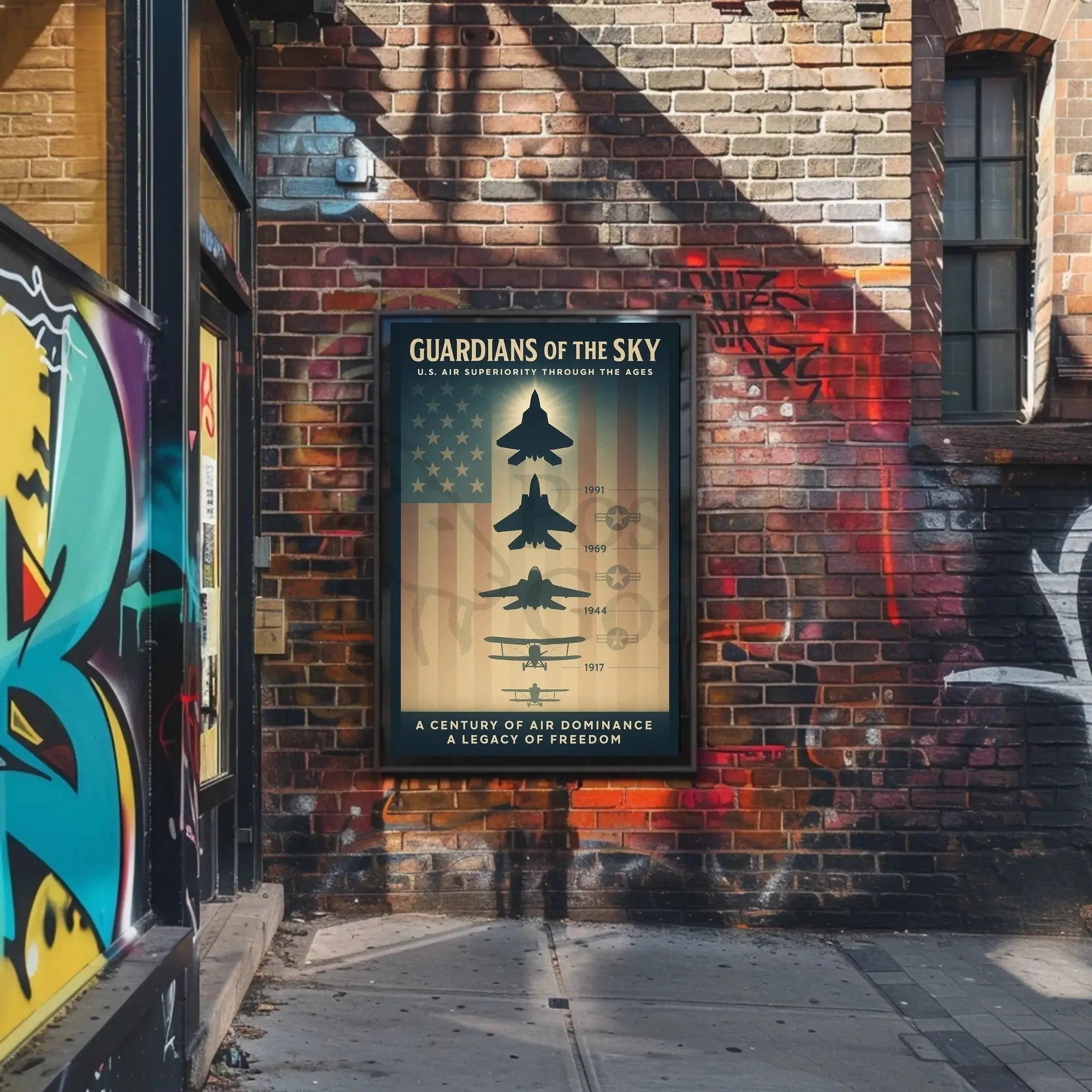 Guardians of the Sky: U.S. Military Recruitment Poster PosterGoat