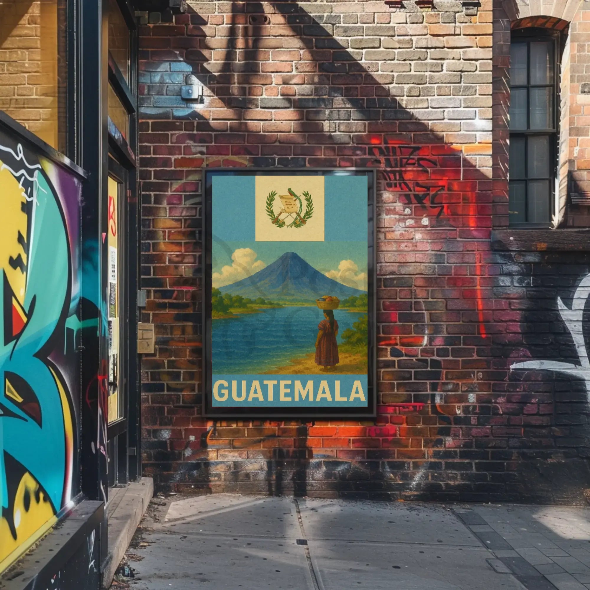 Guatemala's Natural Beauty Vintage Travel Poster PosterGoat