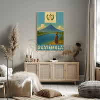 Guatemala's Natural Beauty Vintage Travel Poster PosterGoat