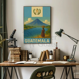 Guatemala's Natural Beauty Vintage Travel Poster PosterGoat