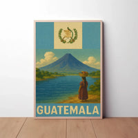 Guatemala's Natural Beauty Vintage Travel Poster PosterGoat