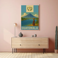 Guatemala's Natural Beauty Vintage Travel Poster PosterGoat
