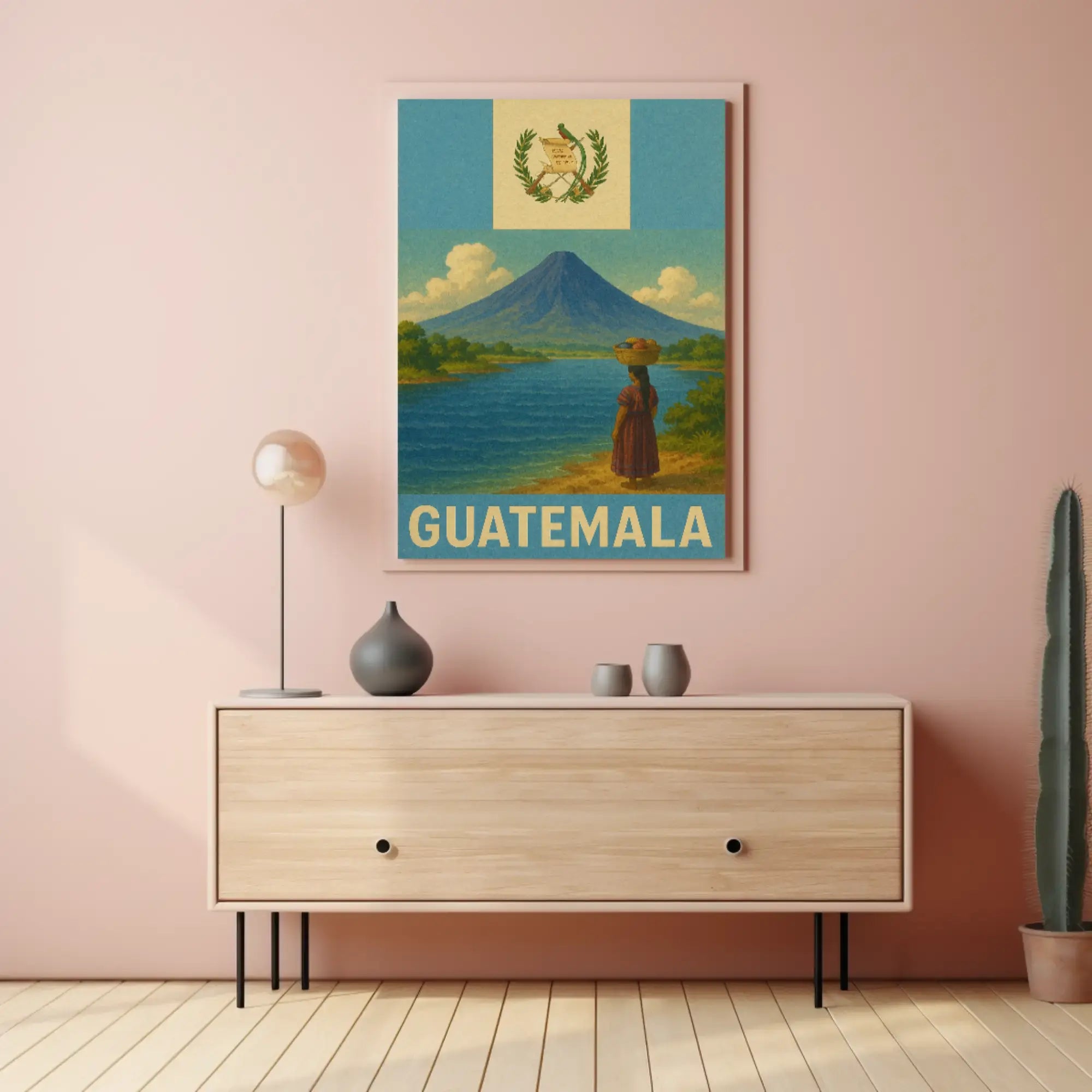 Guatemala's Natural Beauty Vintage Travel Poster PosterGoat
