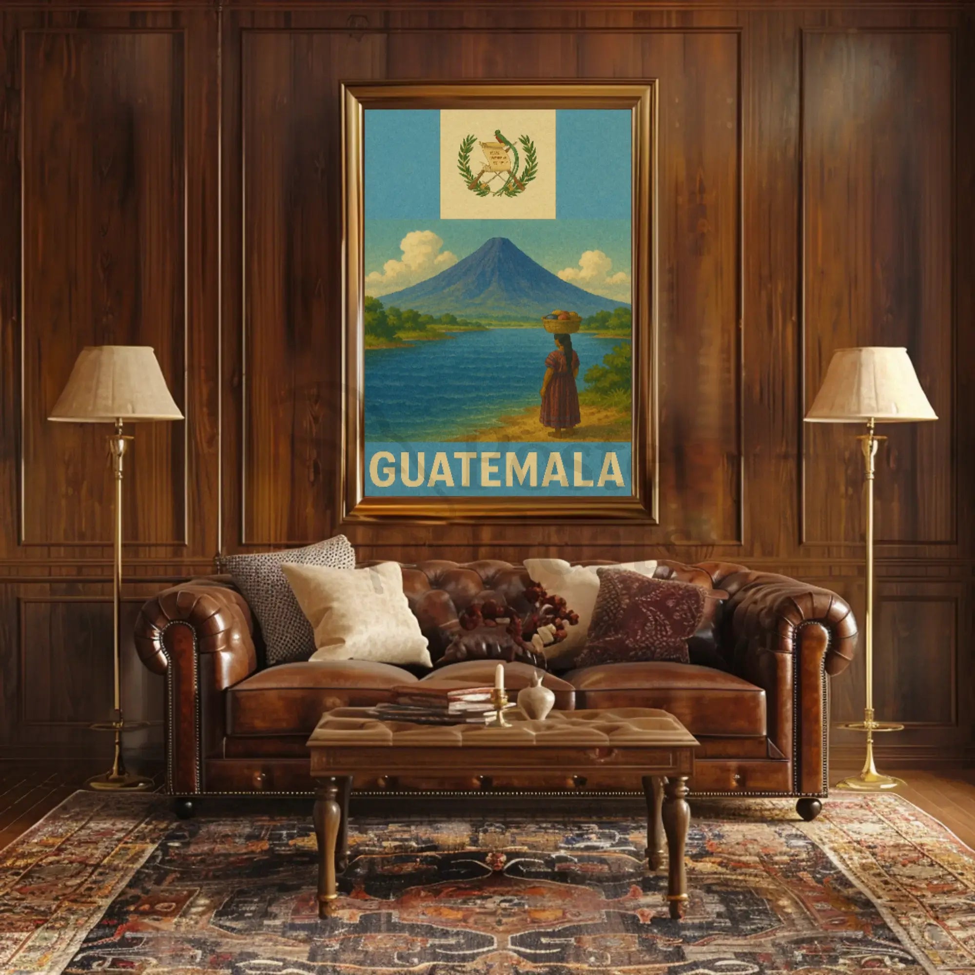Guatemala's Natural Beauty Vintage Travel Poster PosterGoat