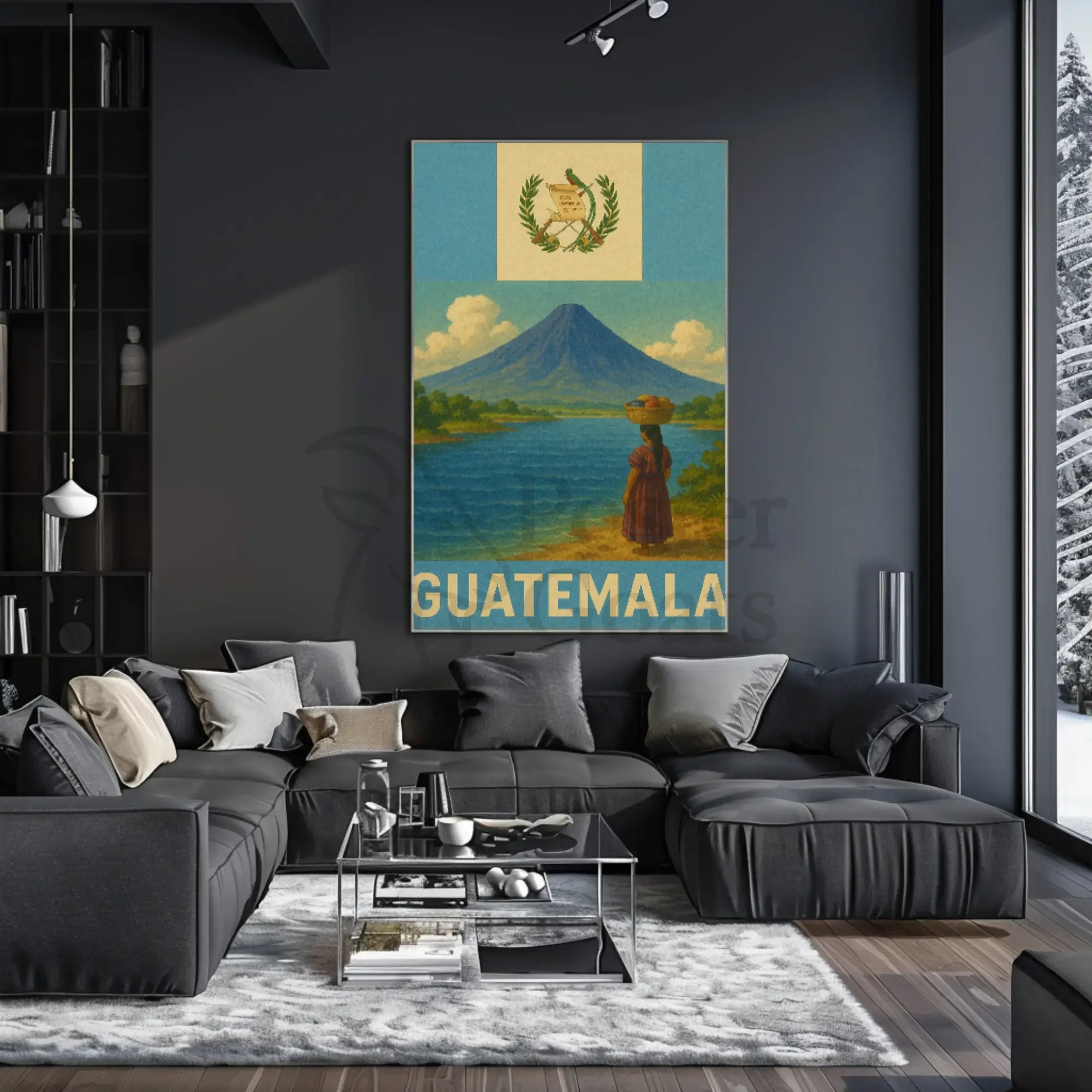 Guatemala's Natural Beauty Vintage Travel Poster PosterGoat
