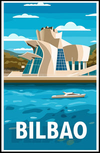 Guggenheim Museum Bilbao Urban Art Travel Poster PosterGoat