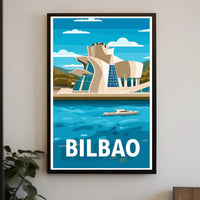 Guggenheim Museum Bilbao Urban Art Travel Poster PosterGoat
