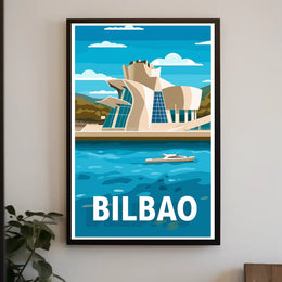 Guggenheim Museum Bilbao Urban Art Travel Poster PosterGoat