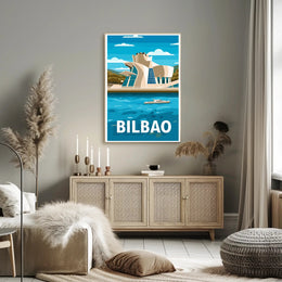 Guggenheim Museum Bilbao Urban Art Travel Poster PosterGoat