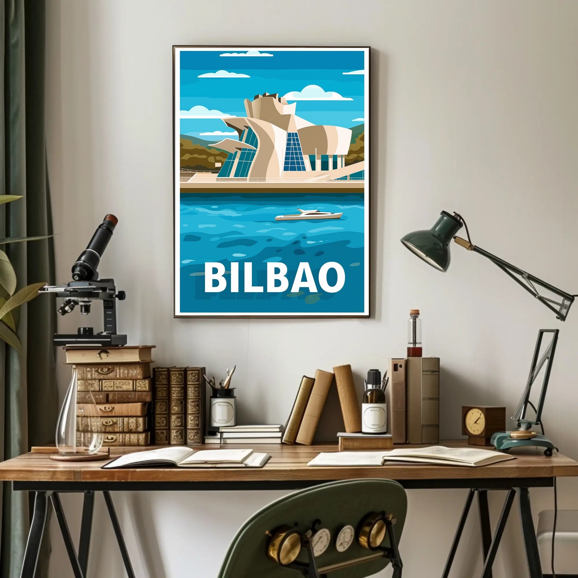 Guggenheim Museum Bilbao Urban Art Travel Poster PosterGoat