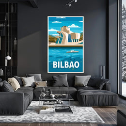 Guggenheim Museum Bilbao Urban Art Travel Poster PosterGoat