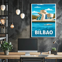 Guggenheim Museum Bilbao Urban Art Travel Poster PosterGoat