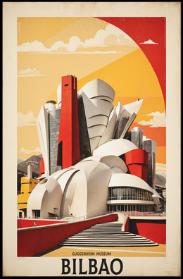 Guggenheim Museum Modern Art Urban or Cityscape Poster PosterGoat