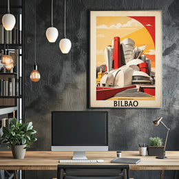 Guggenheim Museum Modern Art Urban or Cityscape Poster PosterGoat