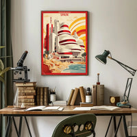 Guggenheim Museum in Spain Travel Poster PosterGoat