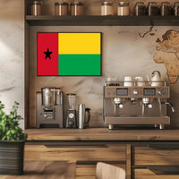 Guinea-Bissau National Pride Country Flag Poster PosterGoat