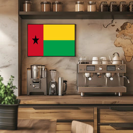 Guinea-Bissau National Pride Country Flag Poster PosterGoat