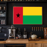 Guinea-Bissau National Pride Country Flag Poster PosterGoat