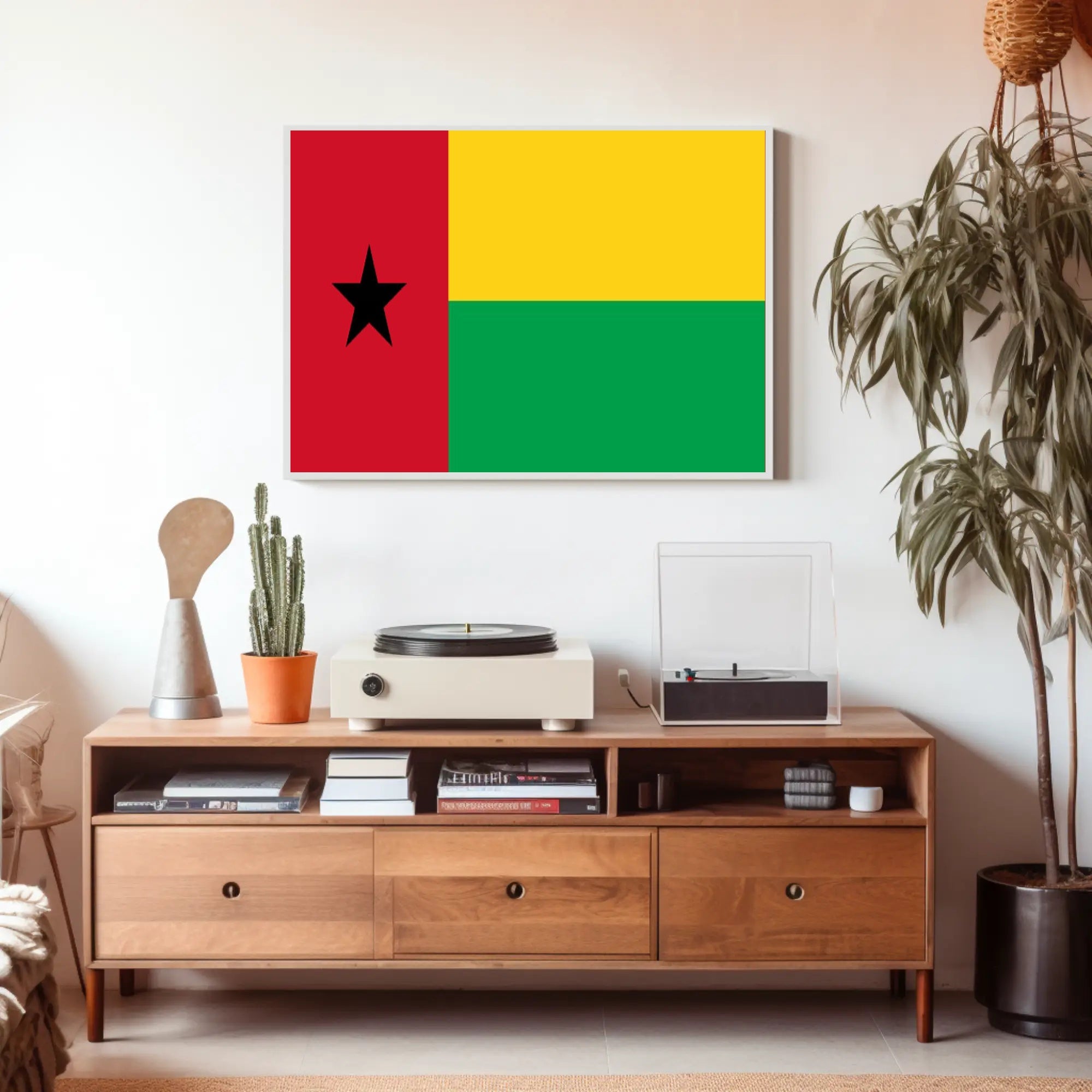 Guinea-Bissau National Pride Country Flag Poster PosterGoat