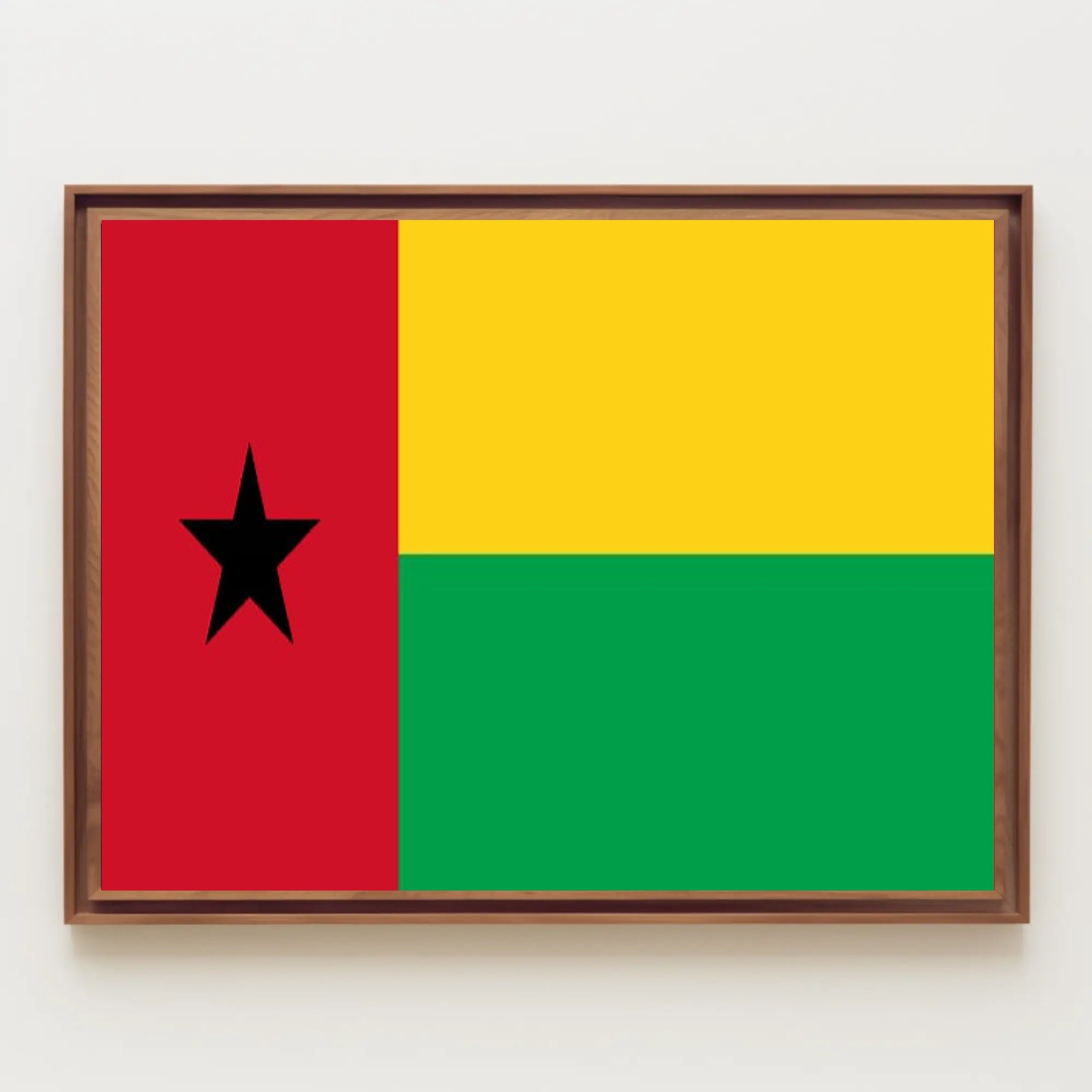Guinea-Bissau National Pride Country Flag Poster PosterGoat