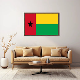 Guinea-Bissau National Pride Country Flag Poster PosterGoat