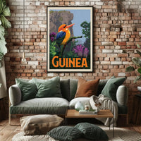 Guinea Kingfisher Tropical Travel Adventure Poster PosterGoat