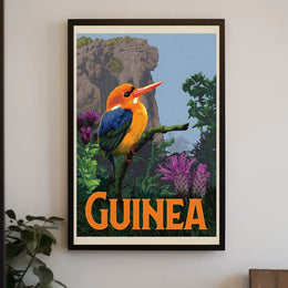 Guinea Kingfisher Tropical Travel Adventure Poster PosterGoat