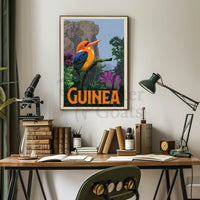 Guinea Kingfisher Tropical Travel Adventure Poster PosterGoat