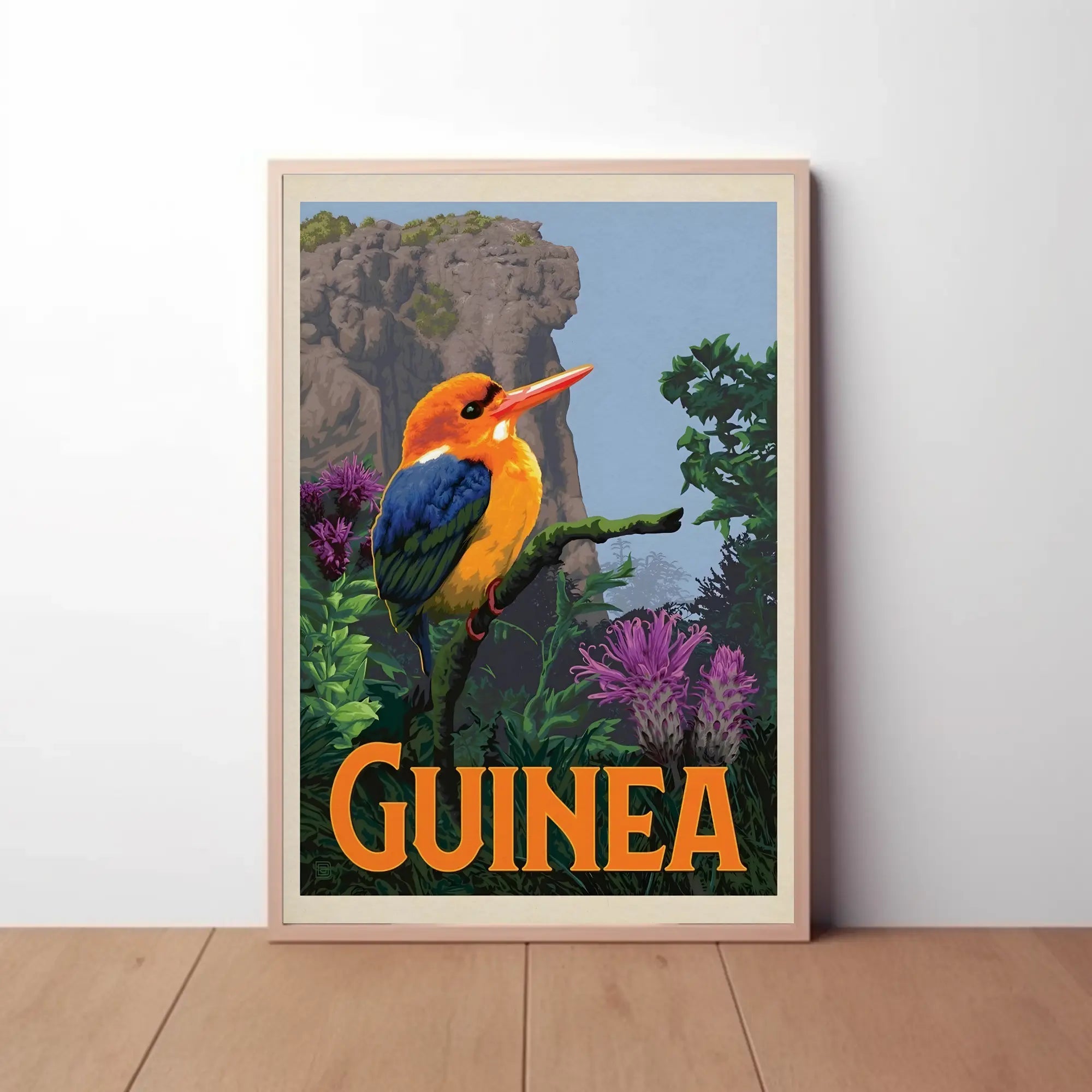 Guinea Kingfisher Tropical Travel Adventure Poster PosterGoat