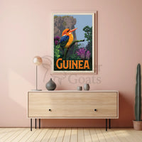 Guinea Kingfisher Tropical Travel Adventure Poster PosterGoat