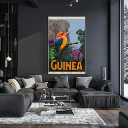 Guinea Kingfisher Tropical Travel Adventure Poster PosterGoat