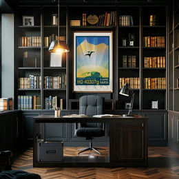 HD 40307g Adventure Awaits Futuristic Sci-Fi Poster PosterGoat