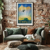 HD 40307g Adventure Awaits Futuristic Sci-Fi Poster PosterGoat