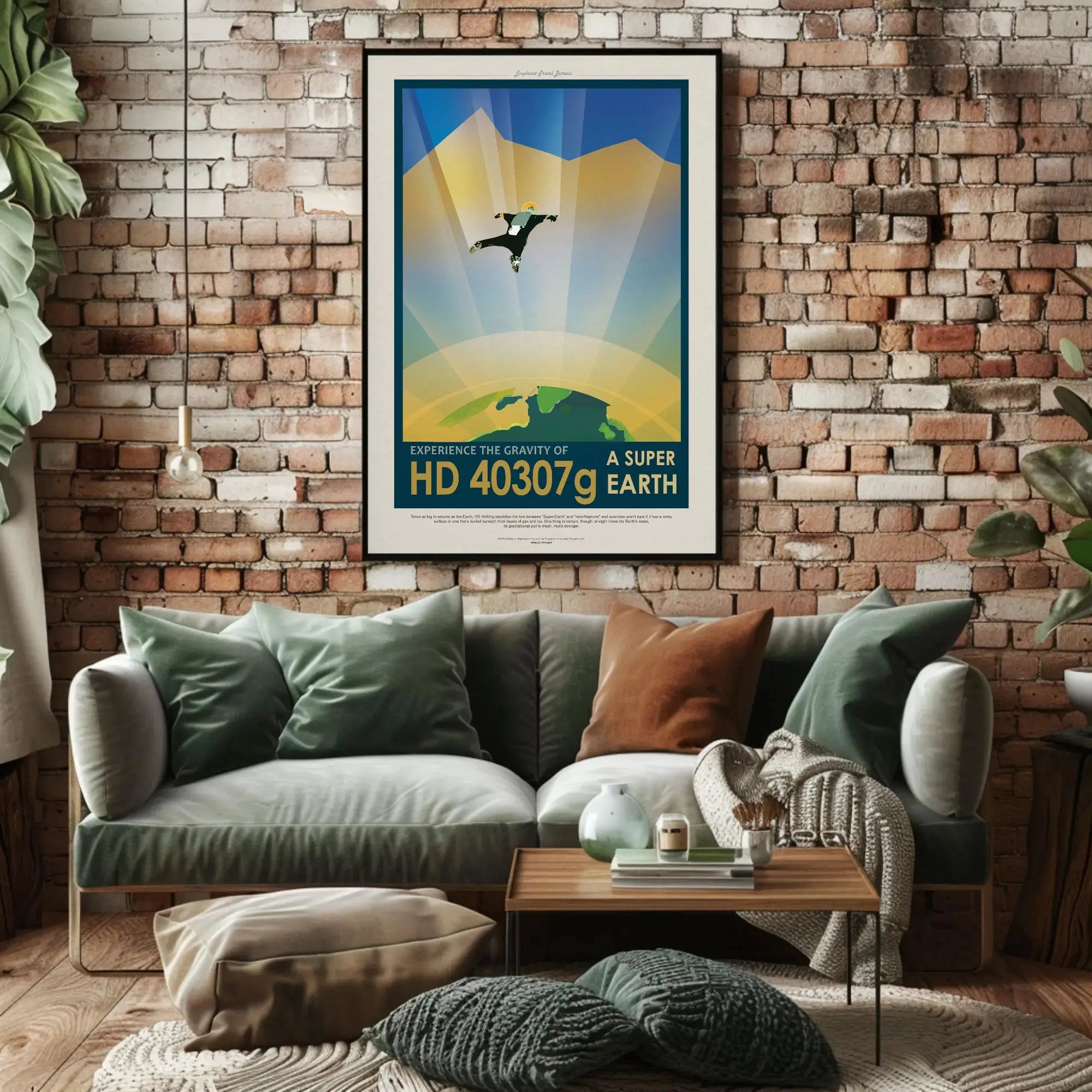 HD 40307g Adventure Awaits Futuristic Sci-Fi Poster PosterGoat
