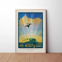 HD 40307g Adventure Awaits Futuristic Sci-Fi Poster PosterGoat