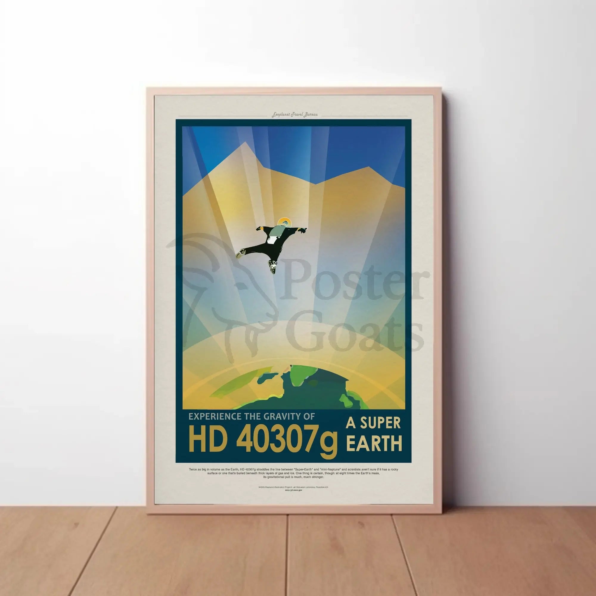 HD 40307g Adventure Awaits Futuristic Sci-Fi Poster PosterGoat