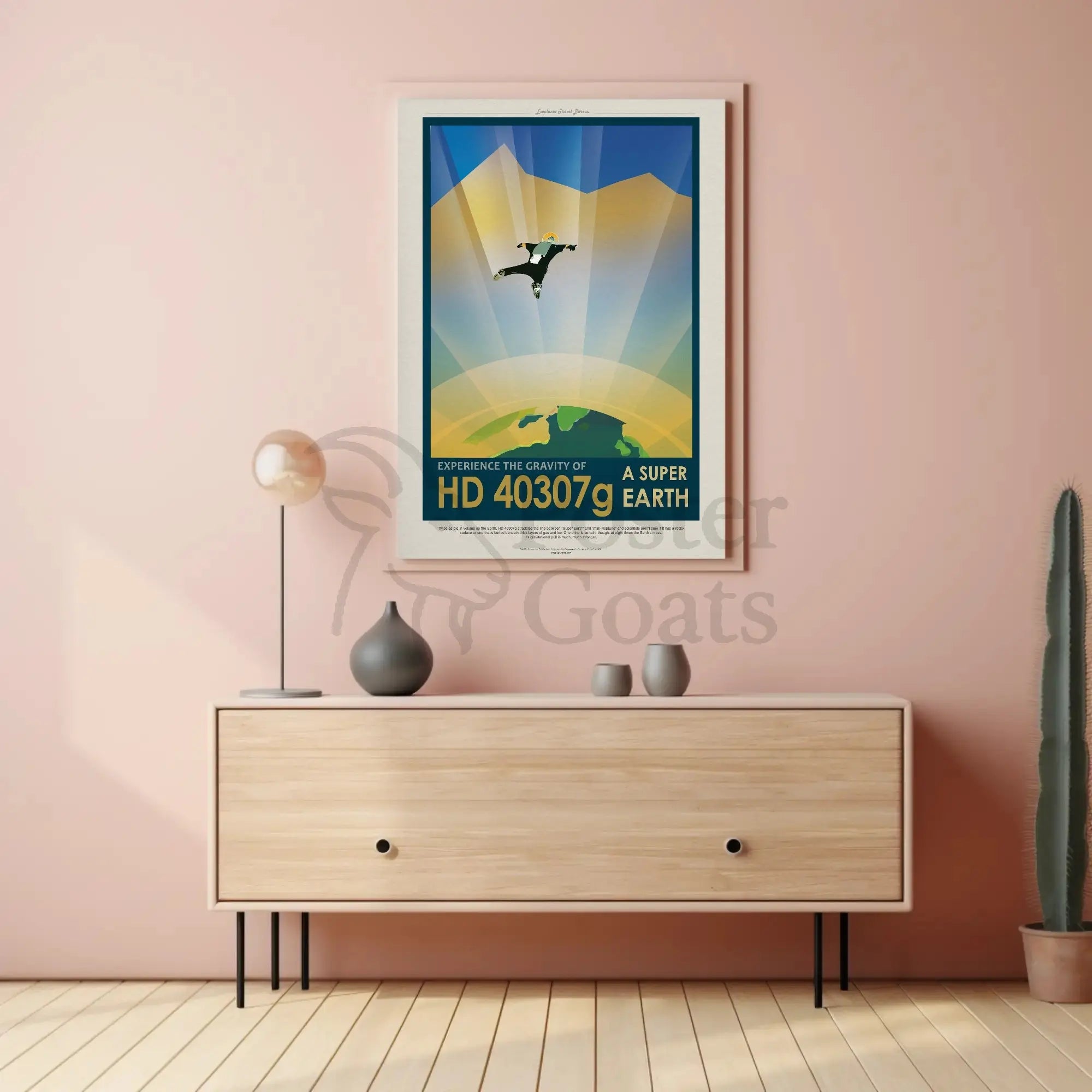 HD 40307g Adventure Awaits Futuristic Sci-Fi Poster PosterGoat