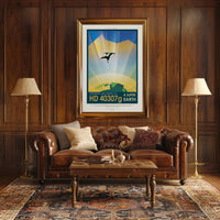 HD 40307g Adventure Awaits Futuristic Sci-Fi Poster PosterGoat