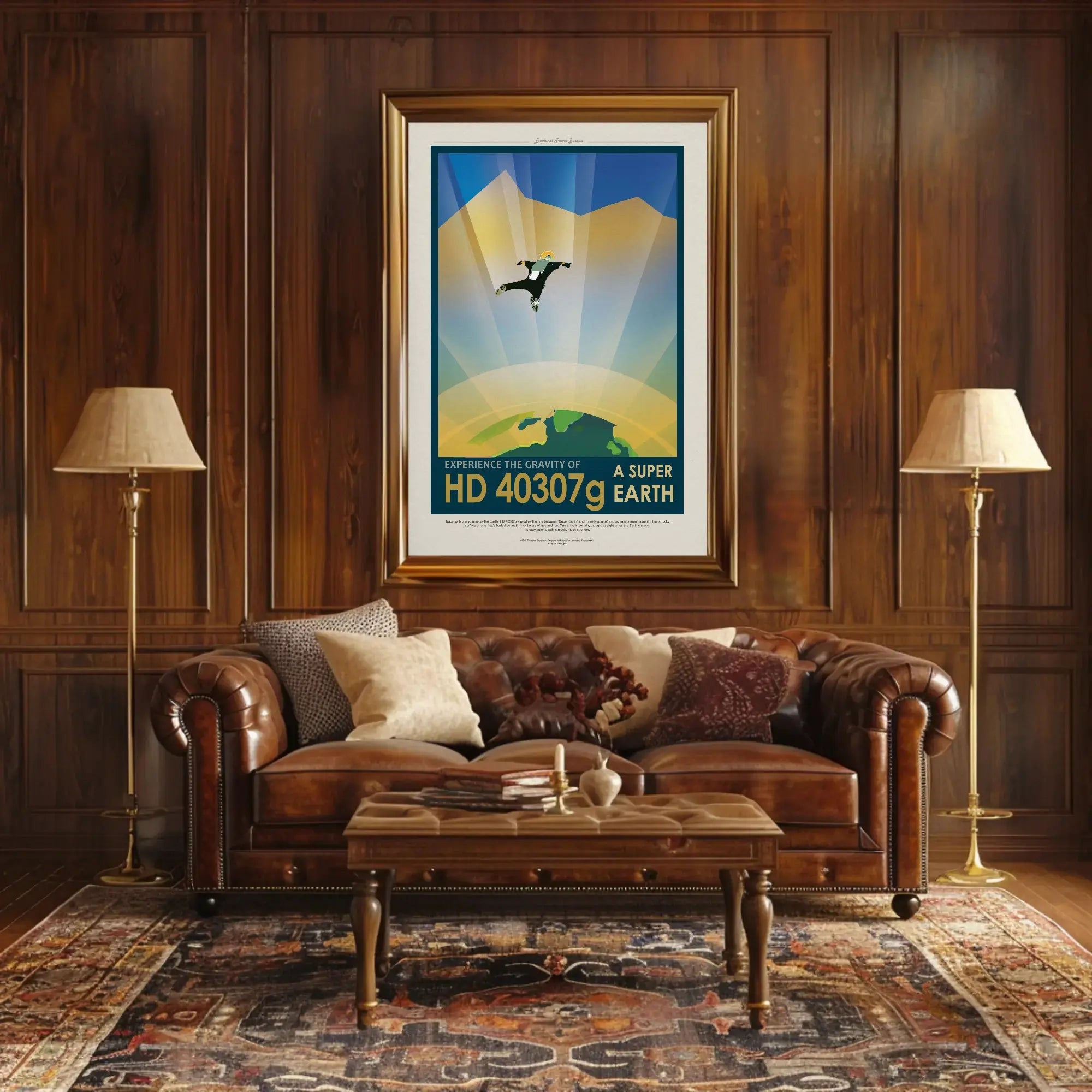 HD 40307g Adventure Awaits Futuristic Sci-Fi Poster PosterGoat