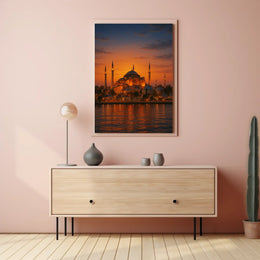 Hagia Sophia by Sunset Istanbul Cultural Heritage Poster PosterGoat