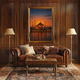 Hagia Sophia by Sunset Istanbul Cultural Heritage Poster PosterGoat