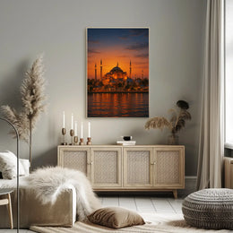 Hagia Sophia by Sunset Istanbul Cultural Heritage Poster PosterGoat