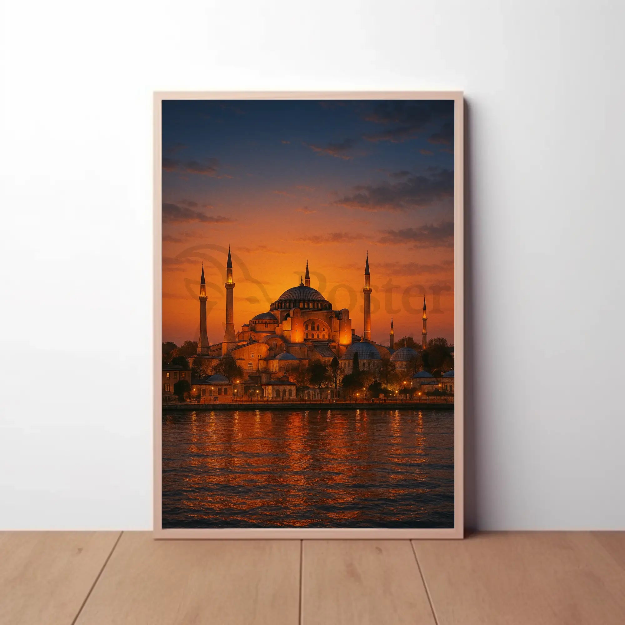 Hagia Sophia by Sunset Istanbul Cultural Heritage Poster PosterGoat