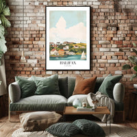 Halifax Coastal Vintage Travel Poster PosterGoat
