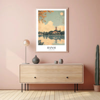 Hanoi Tranquility Scene Art Print Travel Poster PosterGoat
